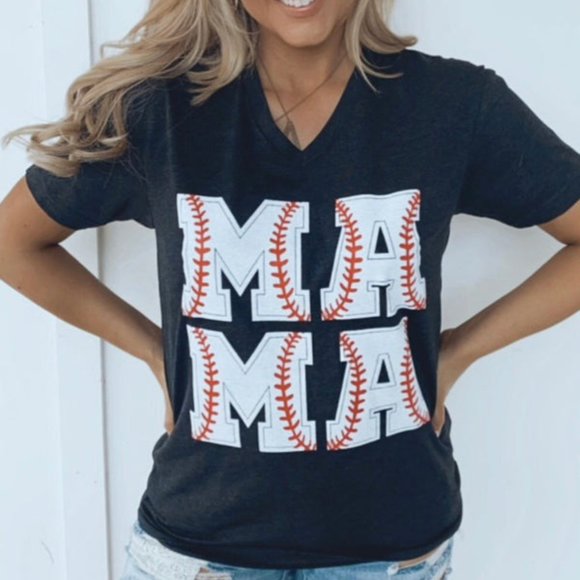 Tops - Mama Baseball T-shirt